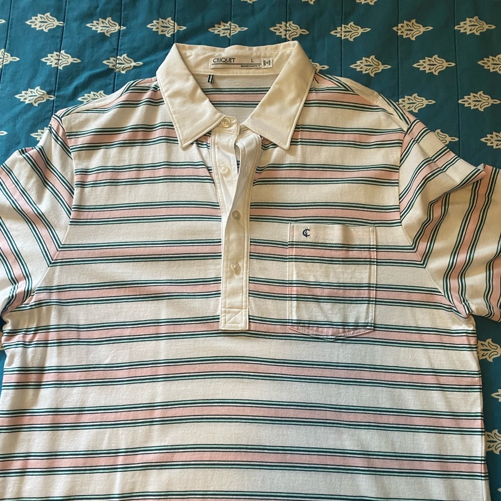 Criquet Men’s striped polo